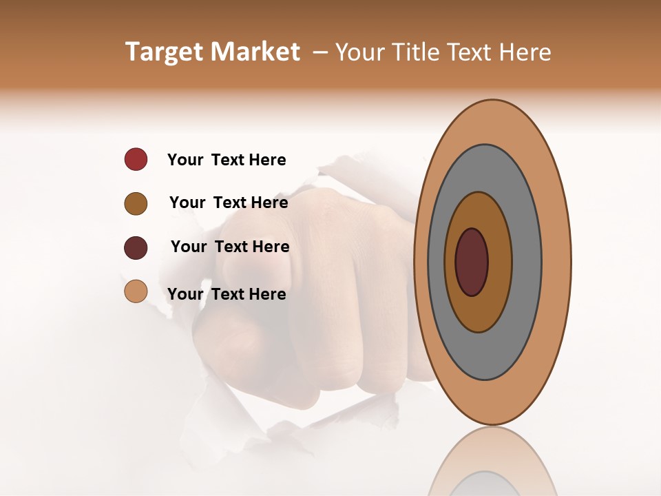 Hole Attention Damaged PowerPoint Template