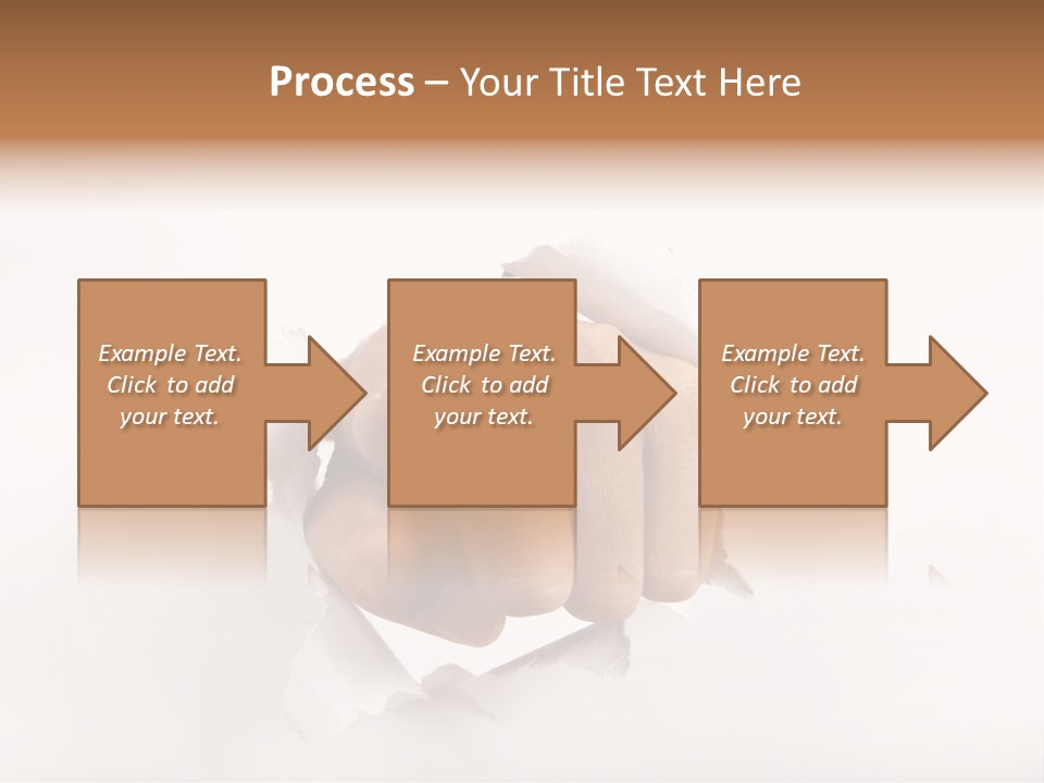 Hole Attention Damaged PowerPoint Template