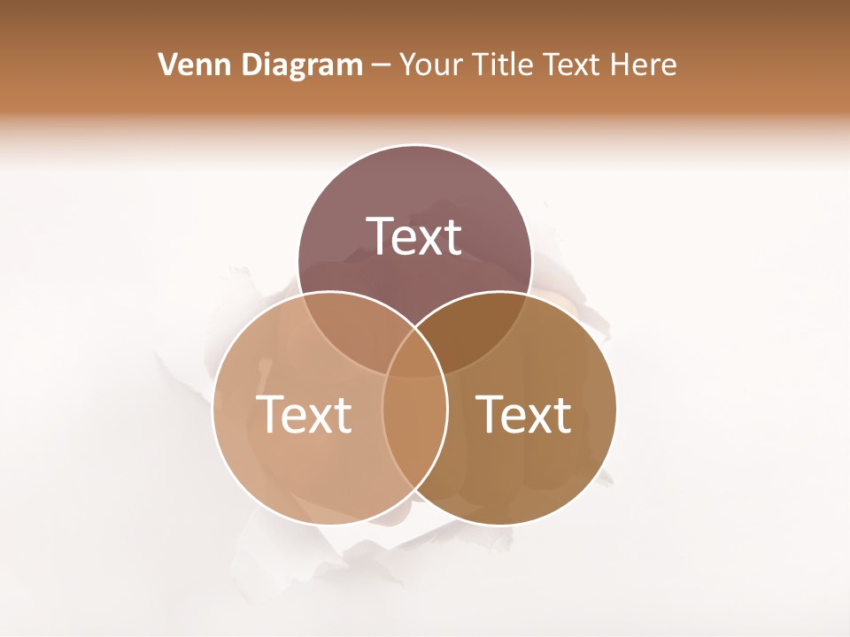 Hole Attention Damaged PowerPoint Template