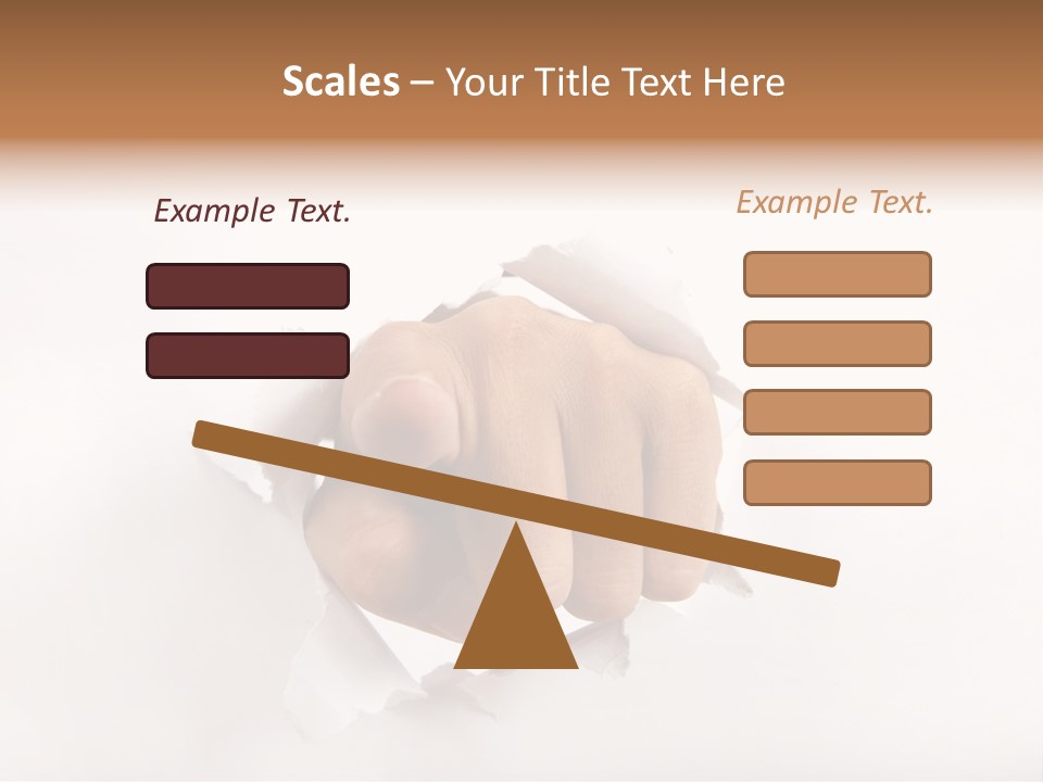 Hole Attention Damaged PowerPoint Template