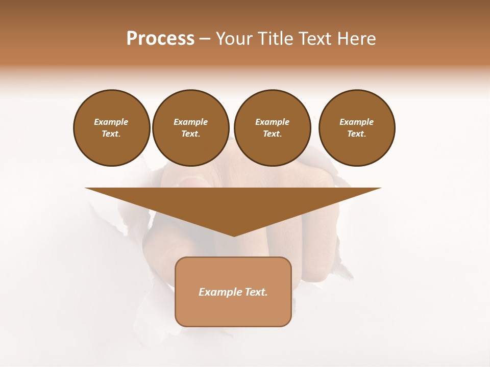 Hole Attention Damaged PowerPoint Template