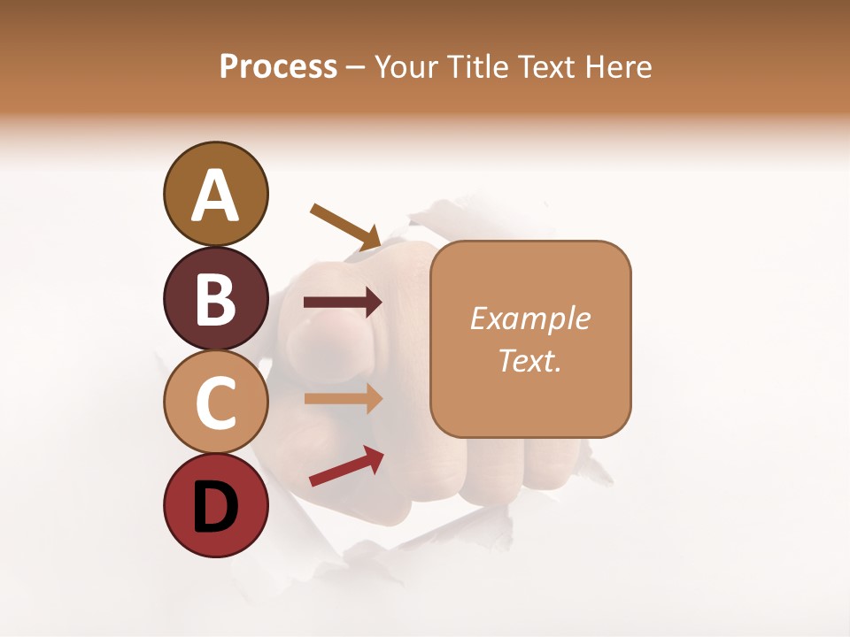 Hole Attention Damaged PowerPoint Template
