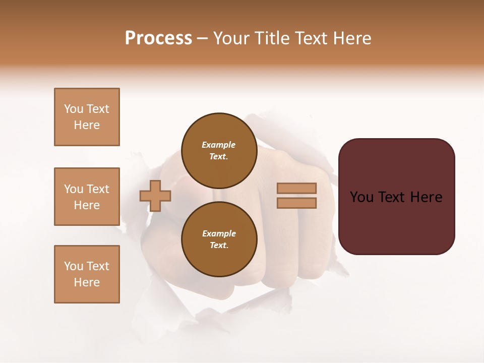 Hole Attention Damaged PowerPoint Template