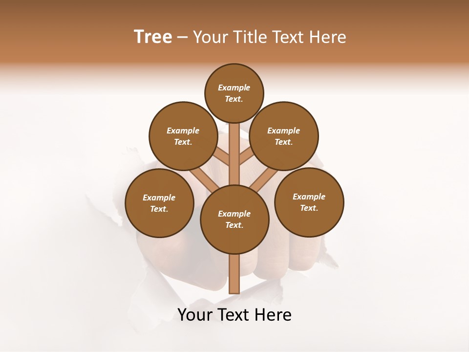 Hole Attention Damaged PowerPoint Template