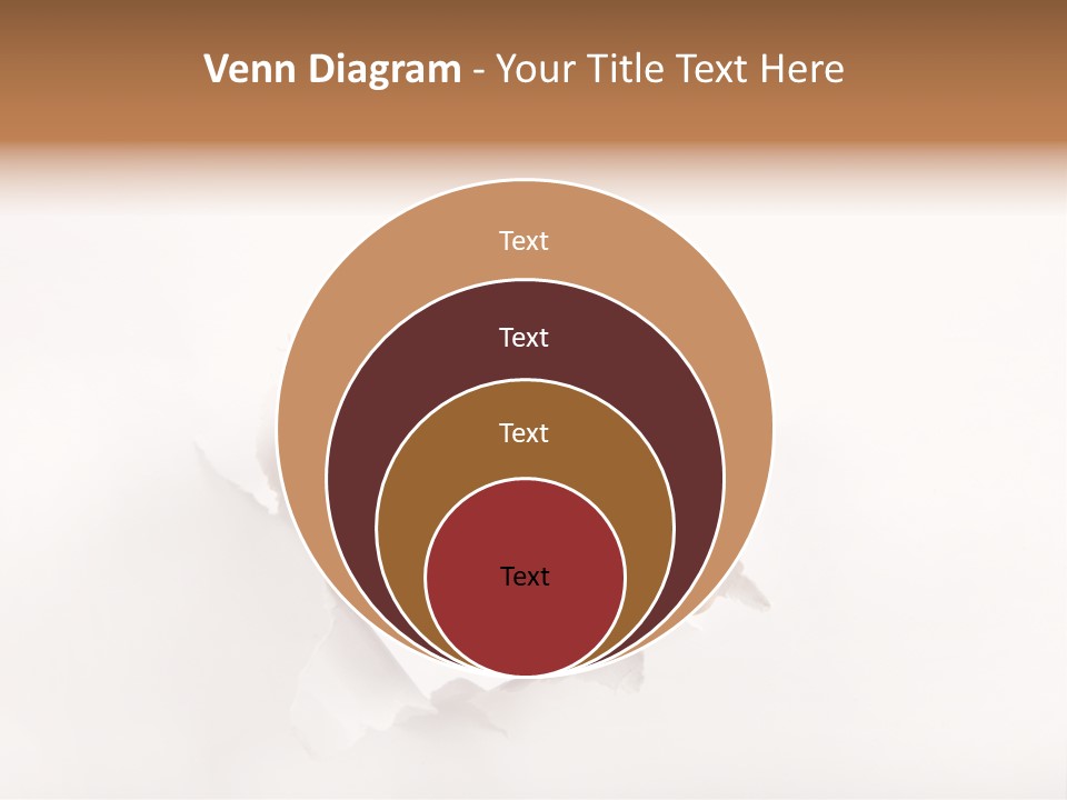Hole Attention Damaged PowerPoint Template