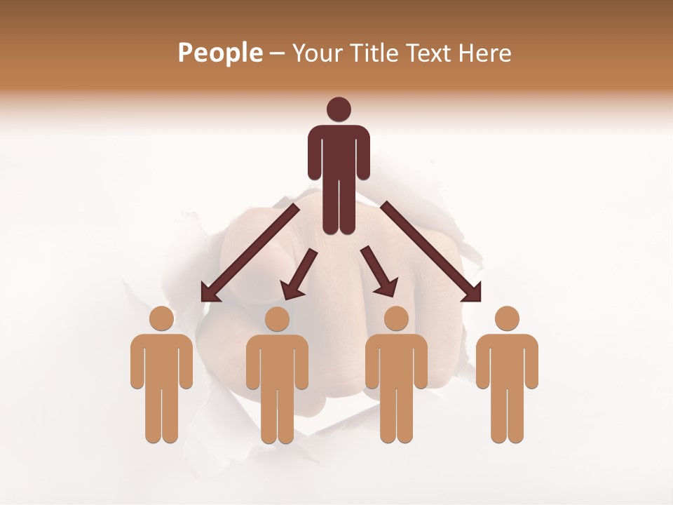 Hole Attention Damaged PowerPoint Template