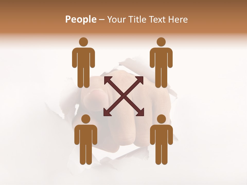 Hole Attention Damaged PowerPoint Template