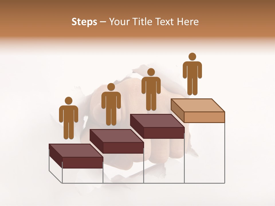 Hole Attention Damaged PowerPoint Template