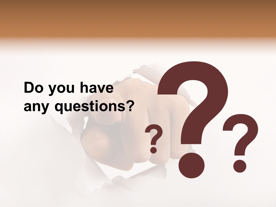 Hole Attention Damaged PowerPoint Template