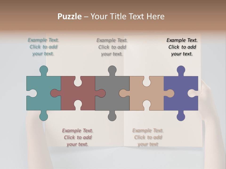 Men Book Holding PowerPoint Template