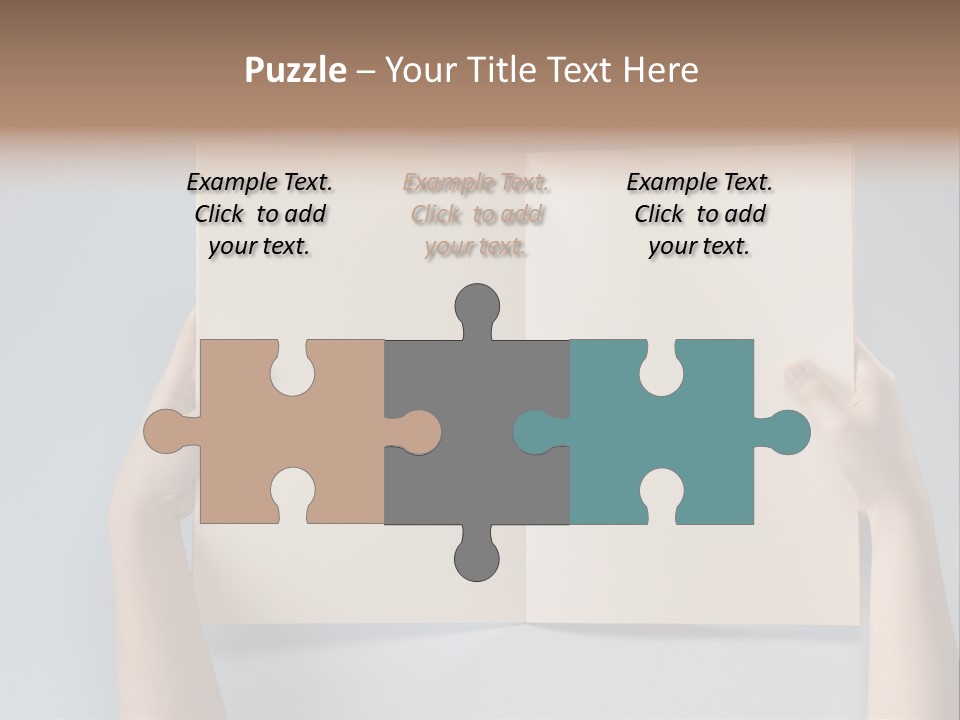 Men Book Holding PowerPoint Template