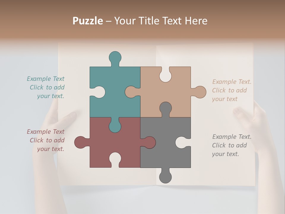 Men Book Holding PowerPoint Template