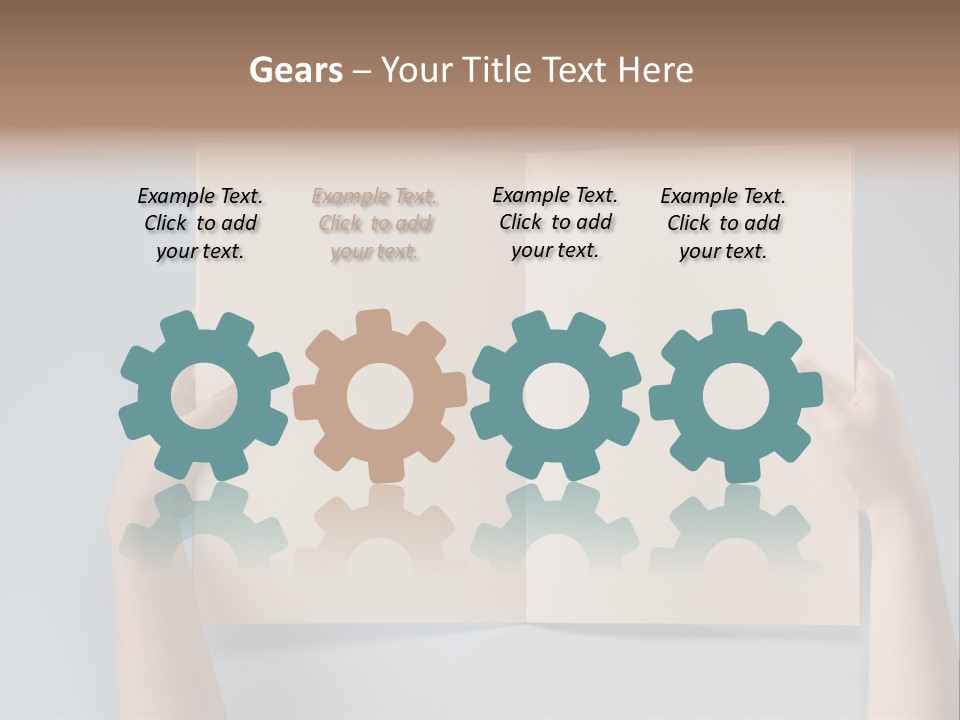 Men Book Holding PowerPoint Template