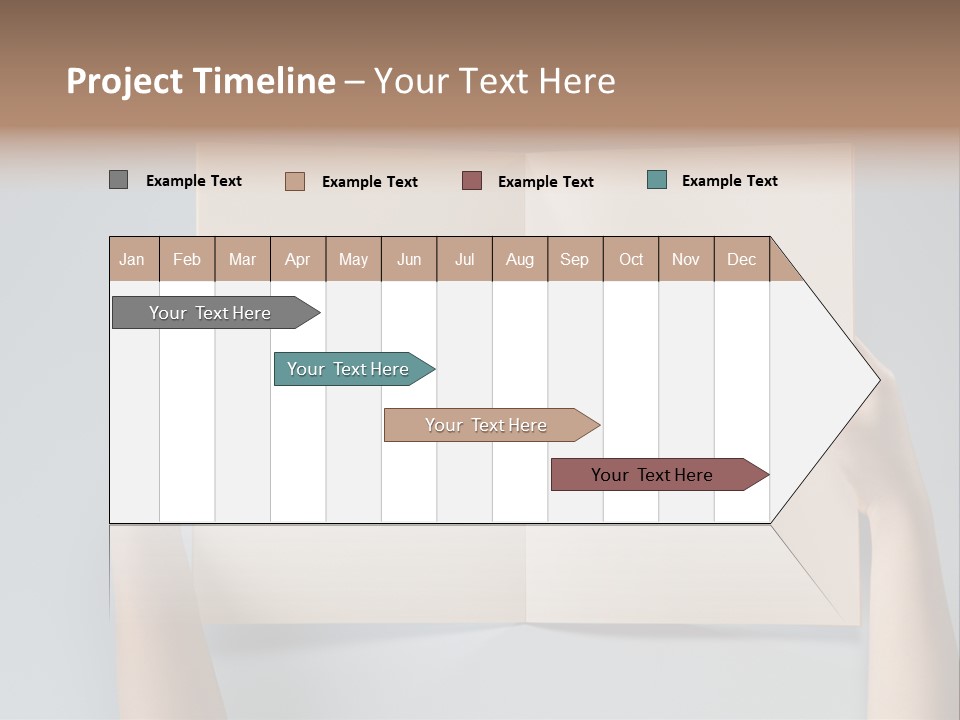 Men Book Holding PowerPoint Template