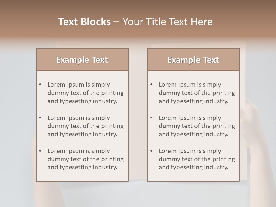 Men Book Holding PowerPoint Template
