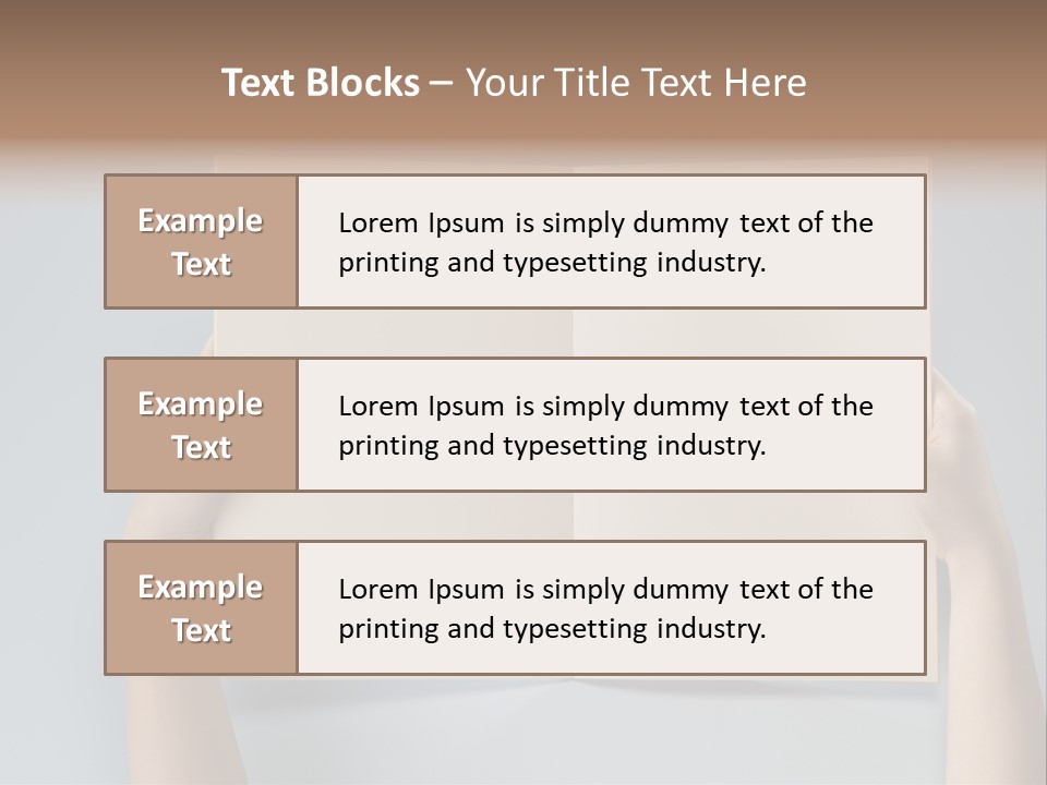 Men Book Holding PowerPoint Template