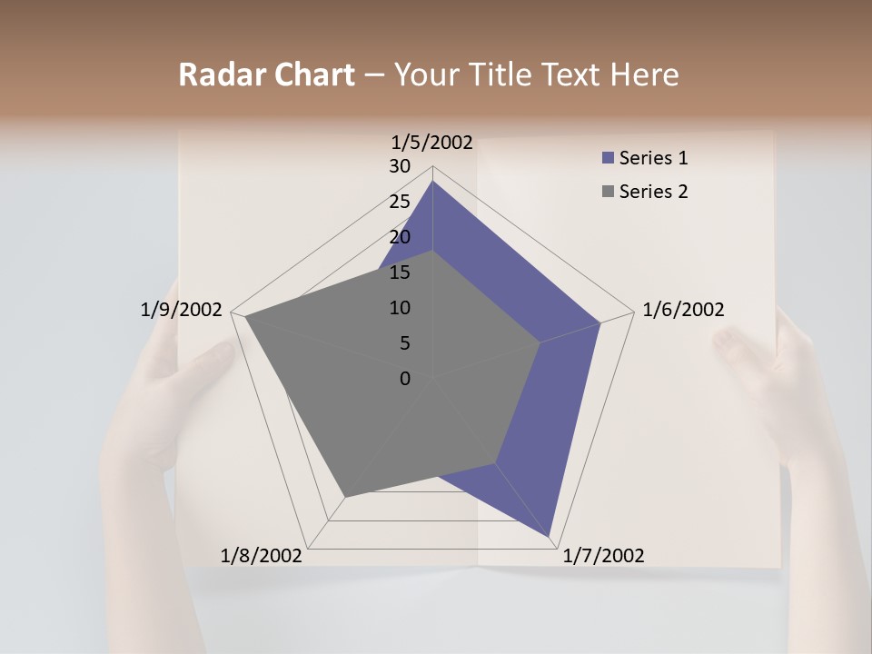 Men Book Holding PowerPoint Template