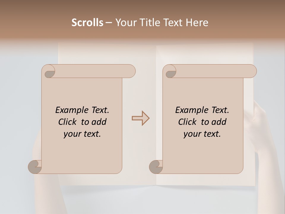 Men Book Holding PowerPoint Template