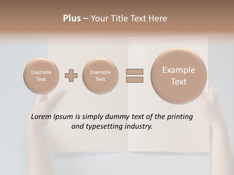 Men Book Holding PowerPoint Template