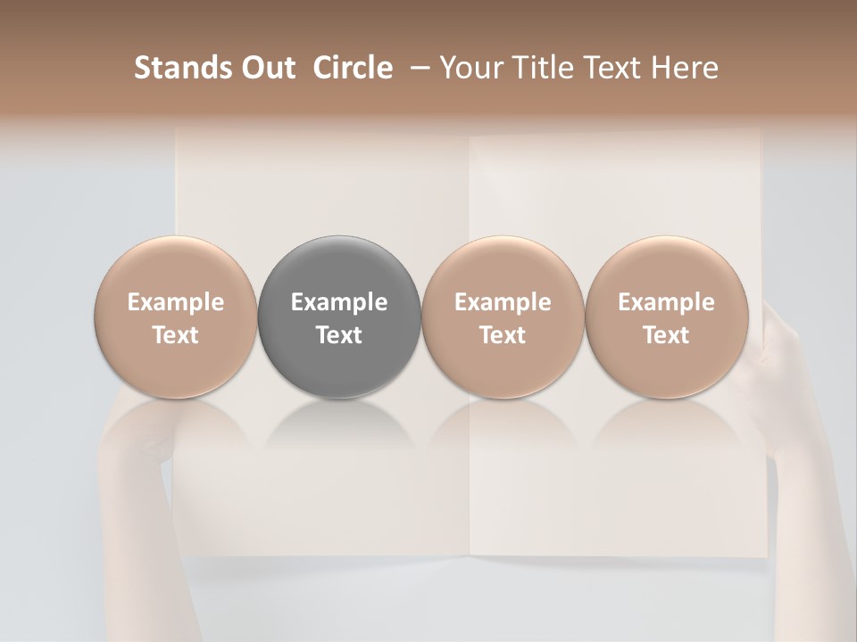 Men Book Holding PowerPoint Template