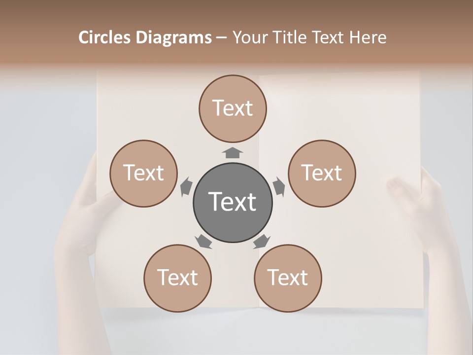 Men Book Holding PowerPoint Template