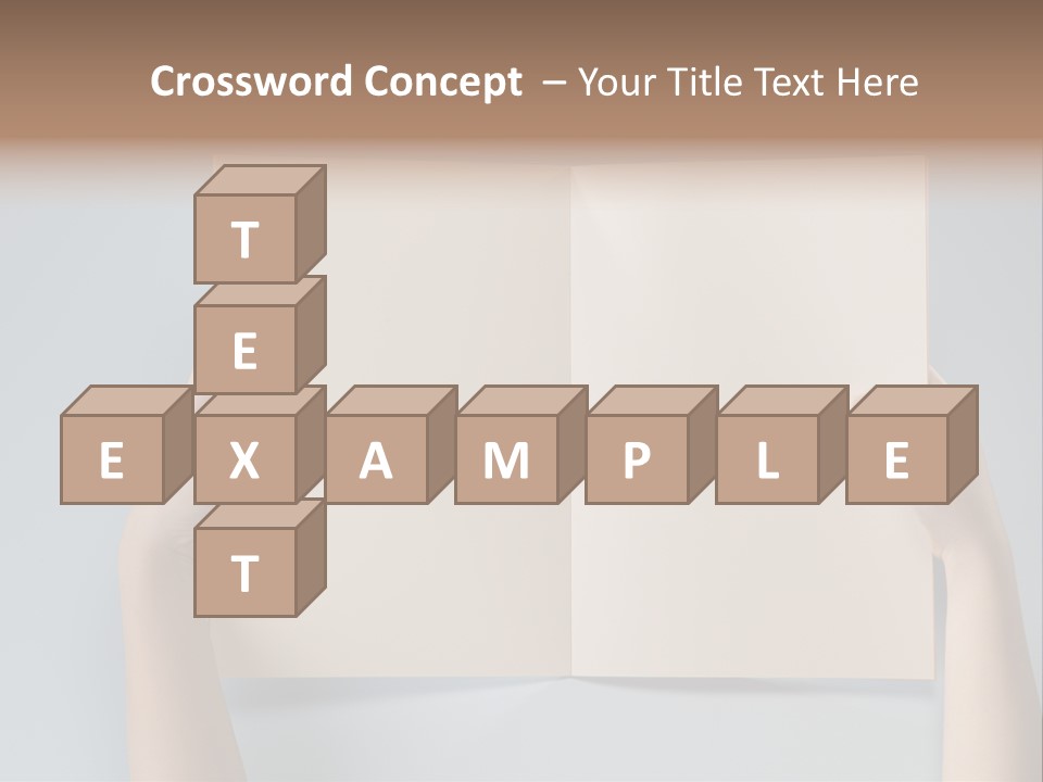 Men Book Holding PowerPoint Template