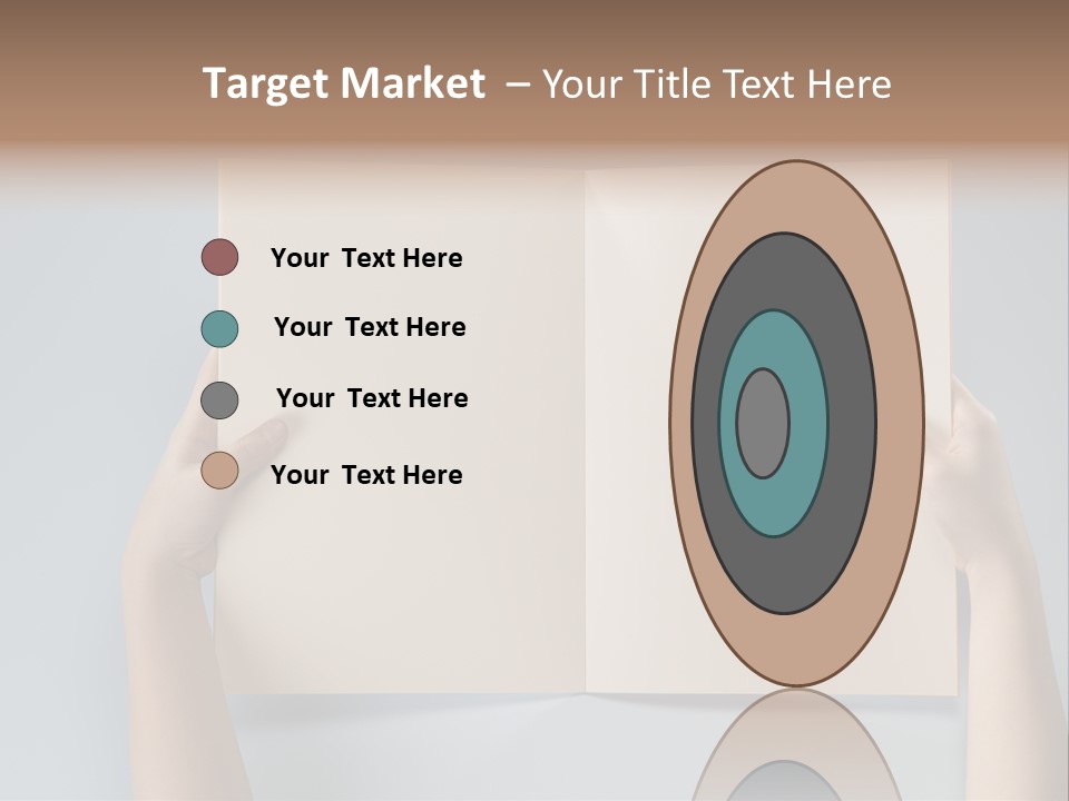 Men Book Holding PowerPoint Template