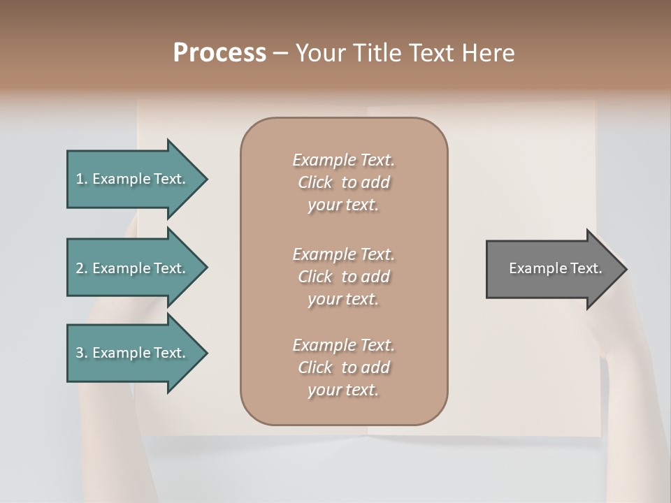 Men Book Holding PowerPoint Template