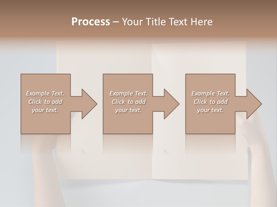 Men Book Holding PowerPoint Template