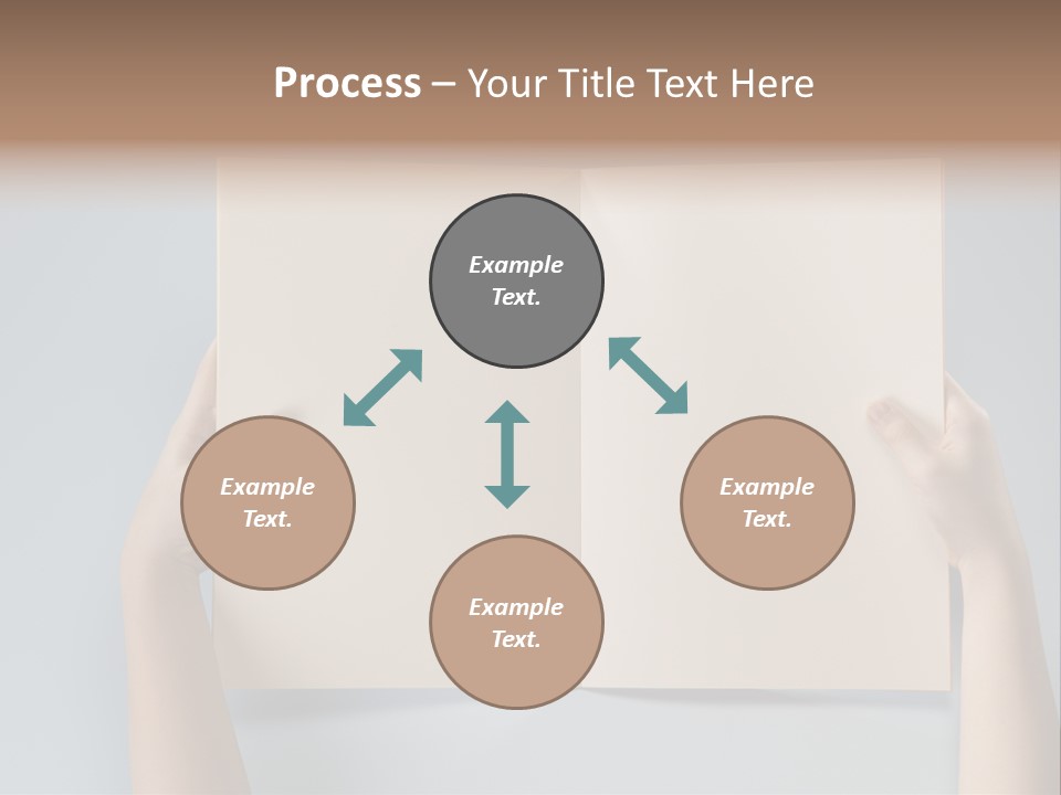 Men Book Holding PowerPoint Template
