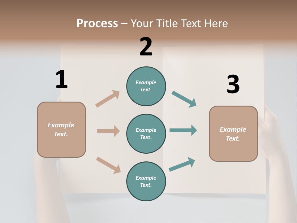 Men Book Holding PowerPoint Template