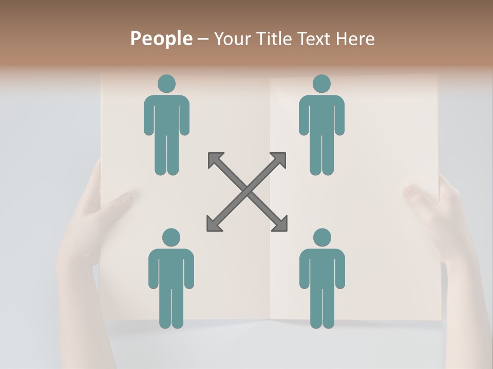 Men Book Holding PowerPoint Template