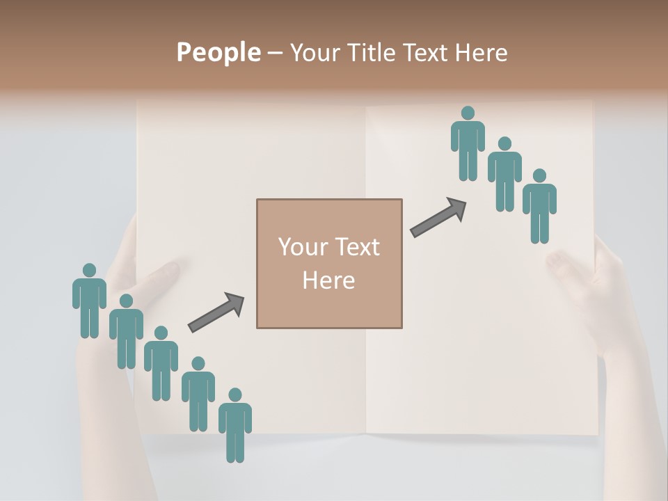 Men Book Holding PowerPoint Template