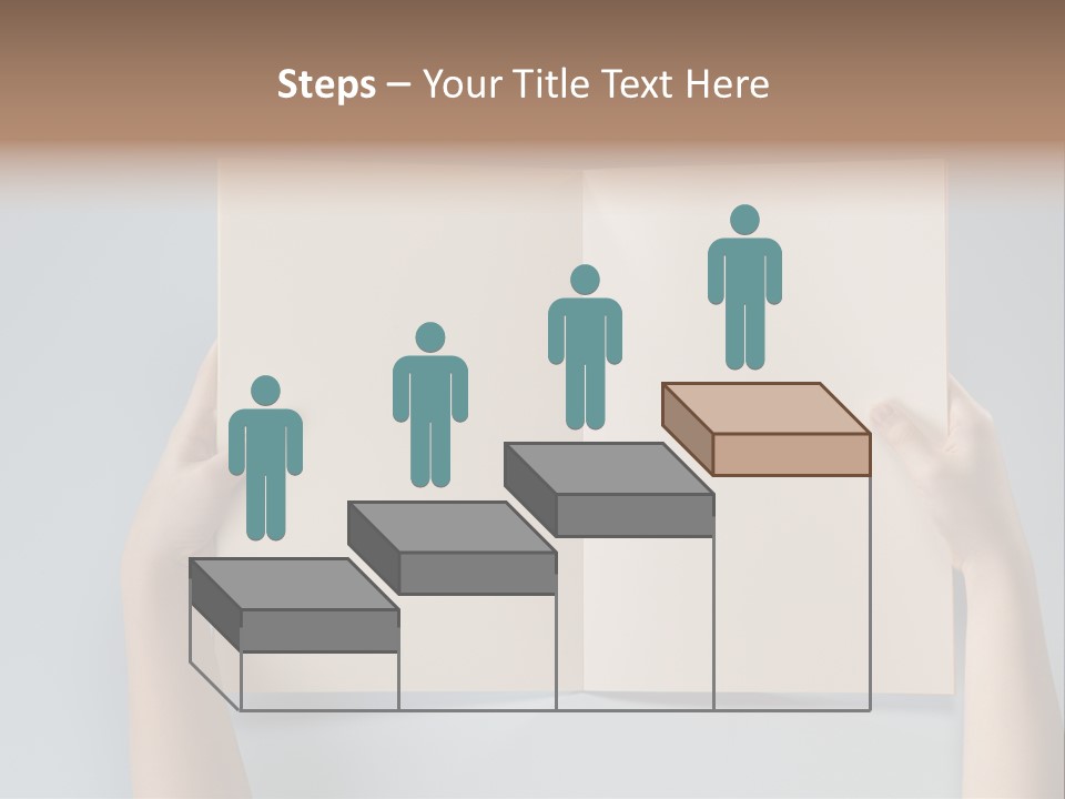 Men Book Holding PowerPoint Template