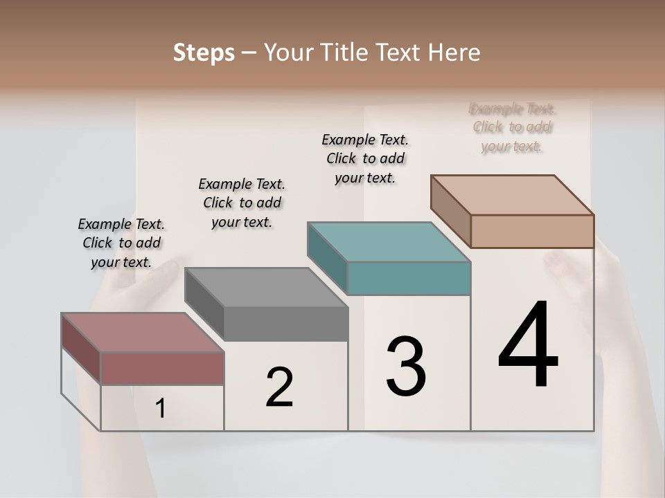 Men Book Holding PowerPoint Template