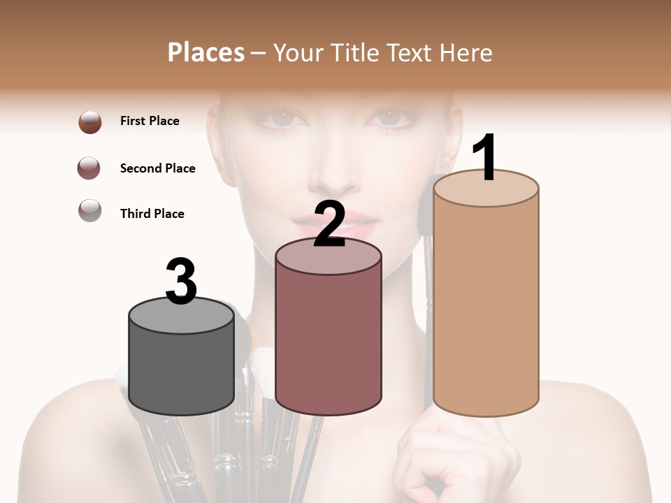 Girl Pretty Application PowerPoint Template