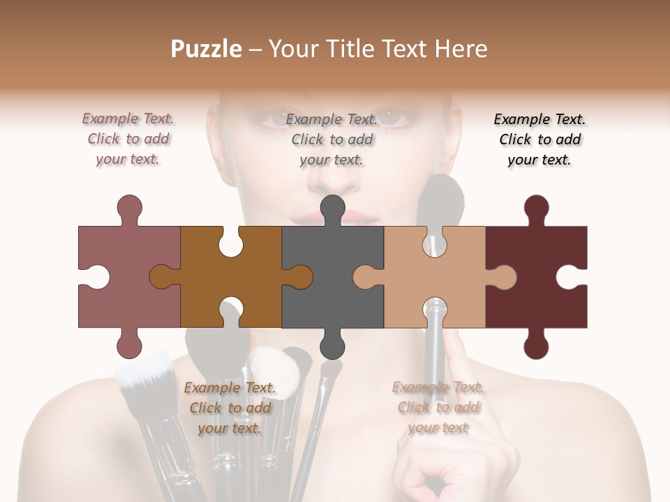 Girl Pretty Application PowerPoint Template