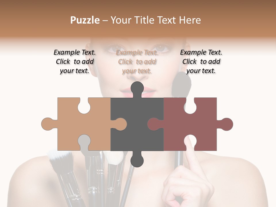 Girl Pretty Application PowerPoint Template