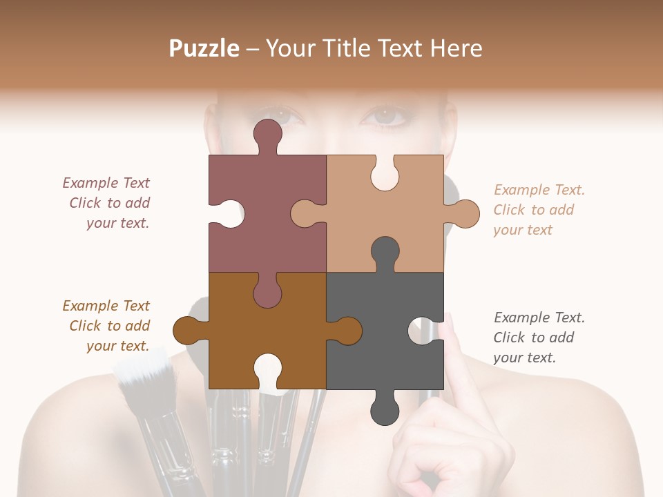 Girl Pretty Application PowerPoint Template