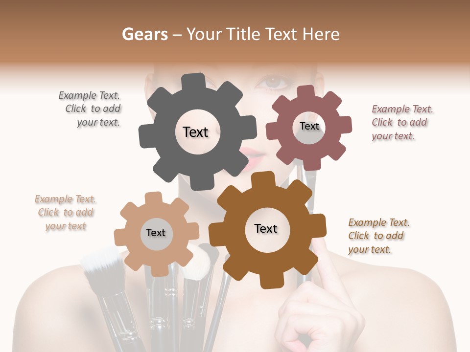 Girl Pretty Application PowerPoint Template