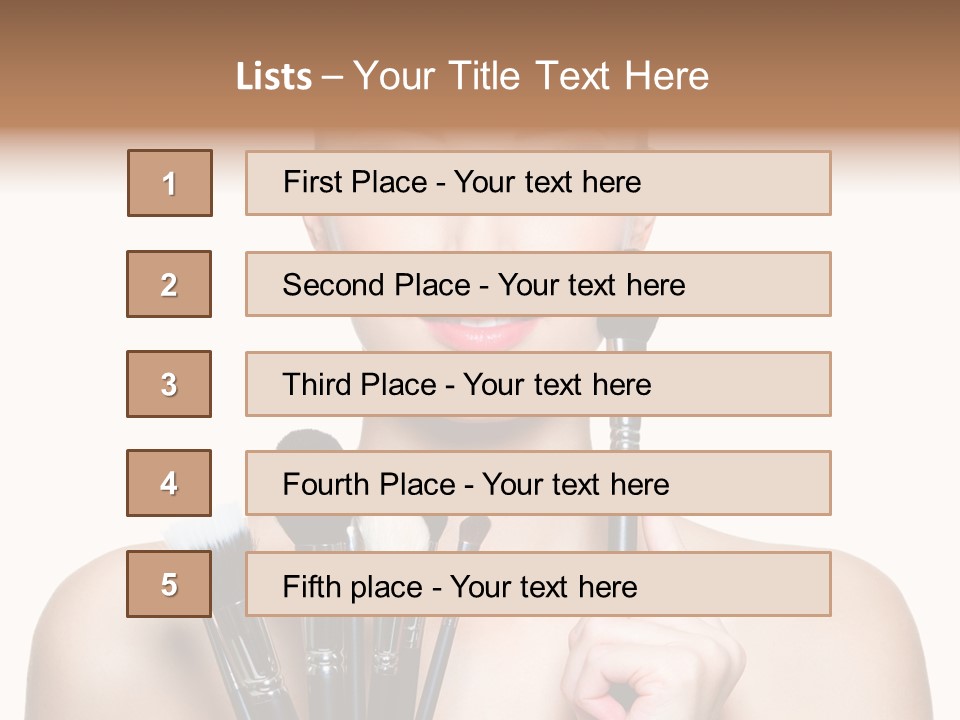 Girl Pretty Application PowerPoint Template