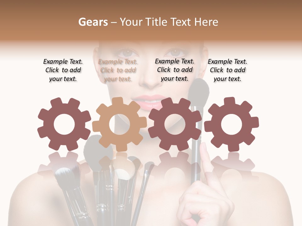 Girl Pretty Application PowerPoint Template