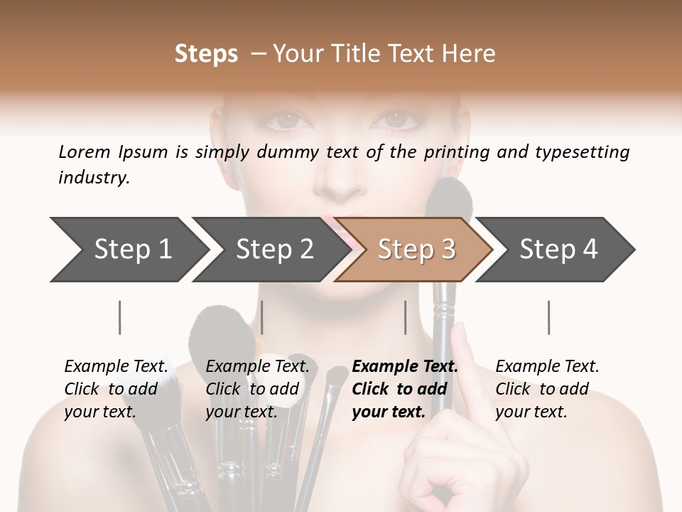 Girl Pretty Application PowerPoint Template