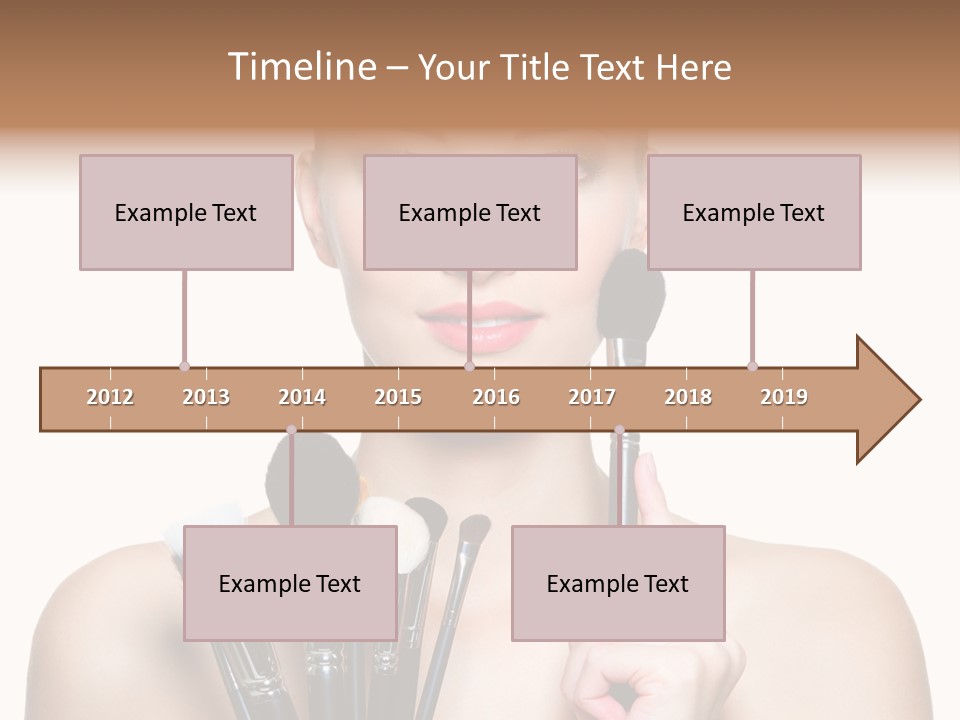 Girl Pretty Application PowerPoint Template