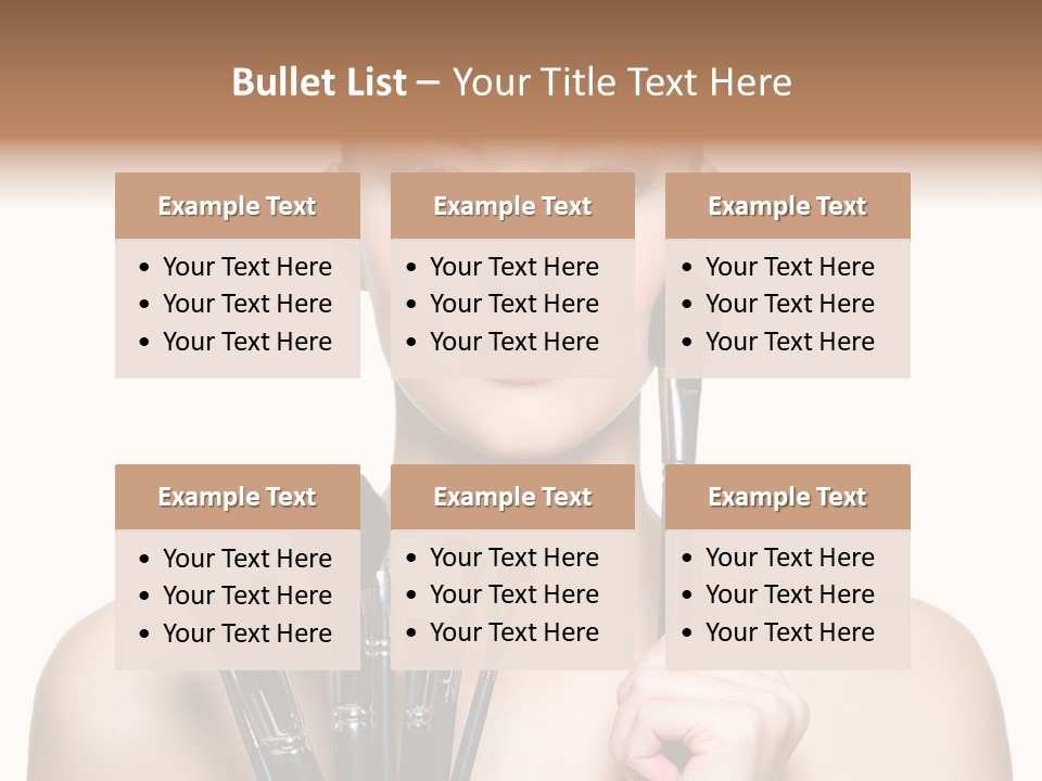 Girl Pretty Application PowerPoint Template