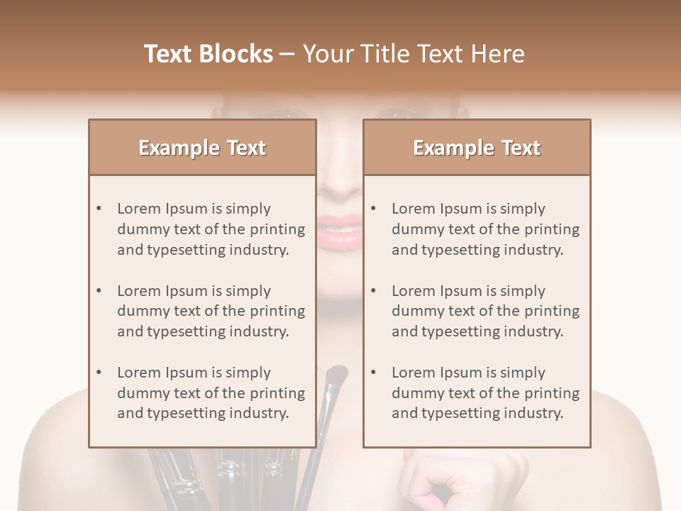 Girl Pretty Application PowerPoint Template