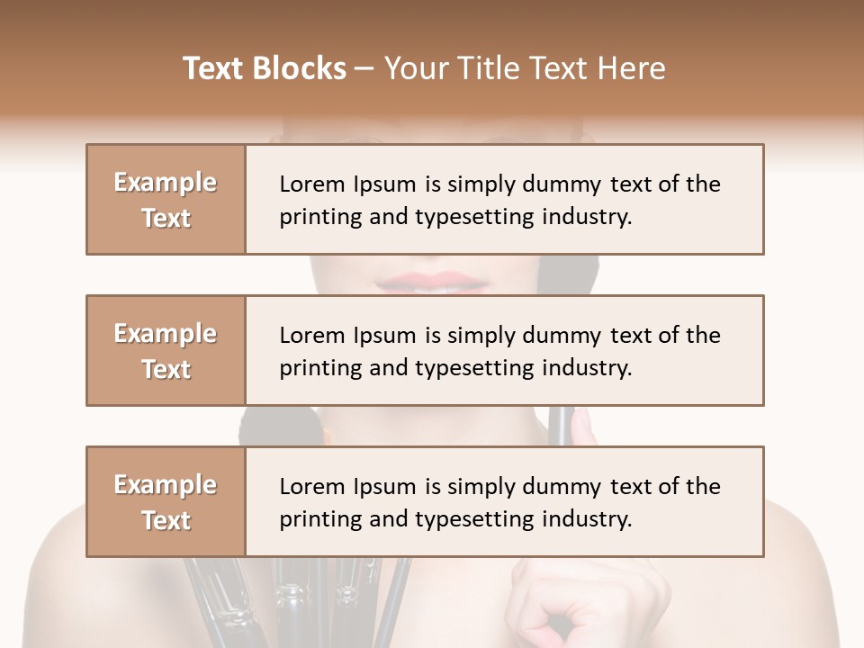 Girl Pretty Application PowerPoint Template