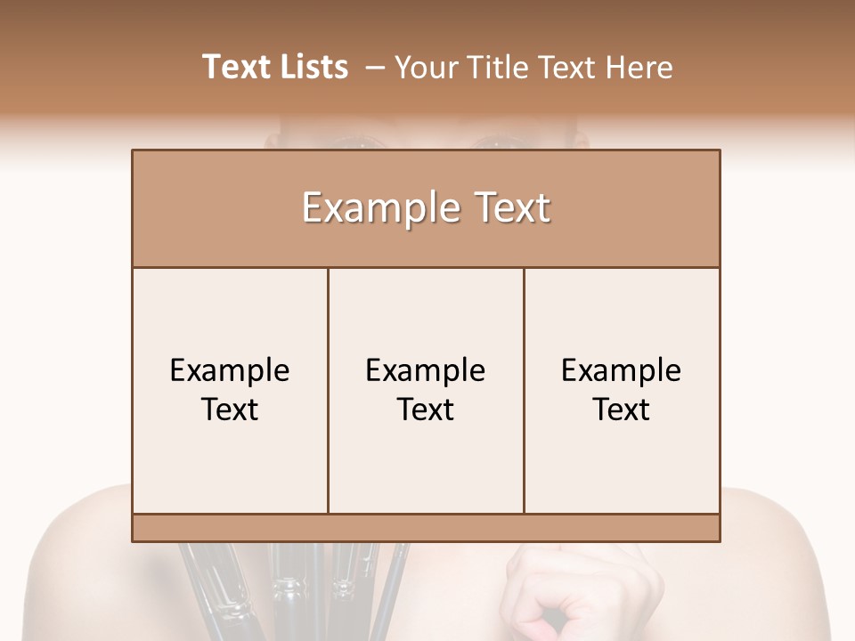Girl Pretty Application PowerPoint Template