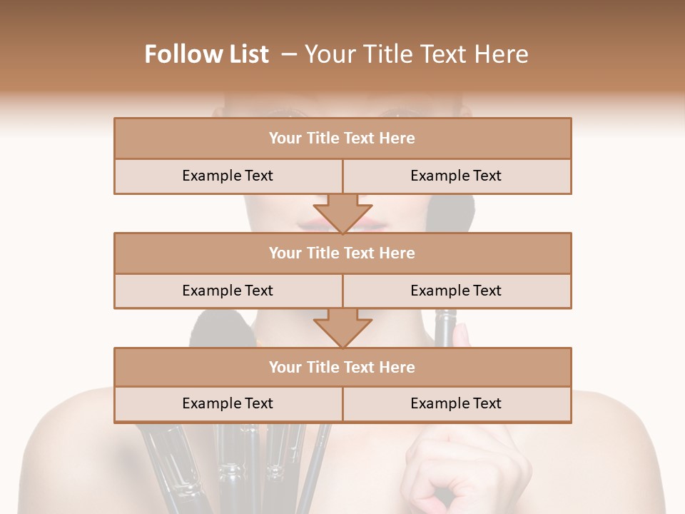 Girl Pretty Application PowerPoint Template