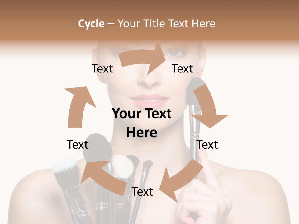 Girl Pretty Application PowerPoint Template